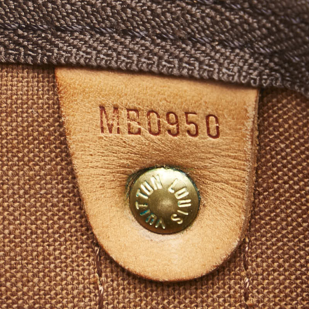 LOUIS VUITTON Brown Monogram Leather Keepall 50 Boston Bag - Picture 14 of 16